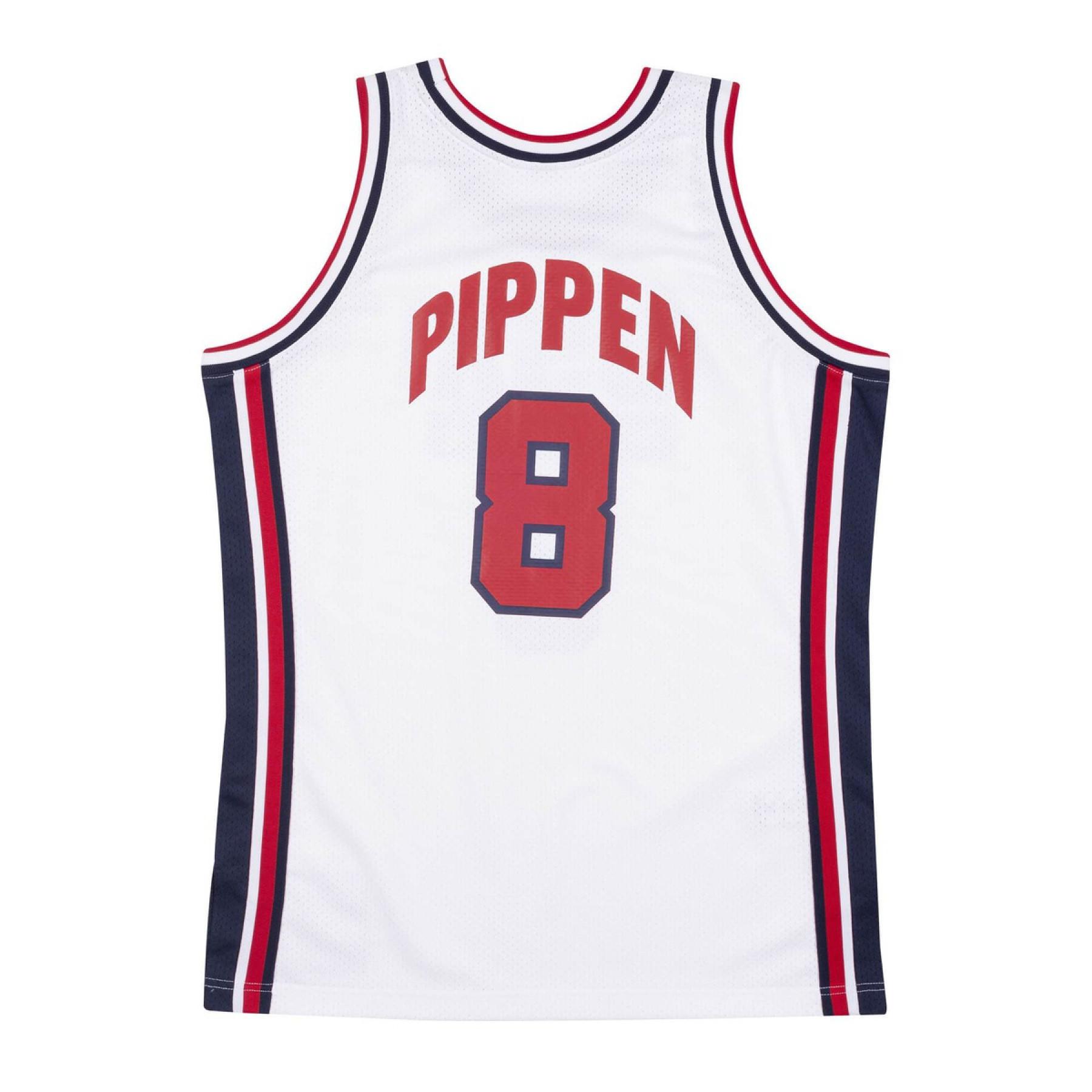 Authentisches Heimtrikot der Mannschaft USA Scottie Pippen 1992