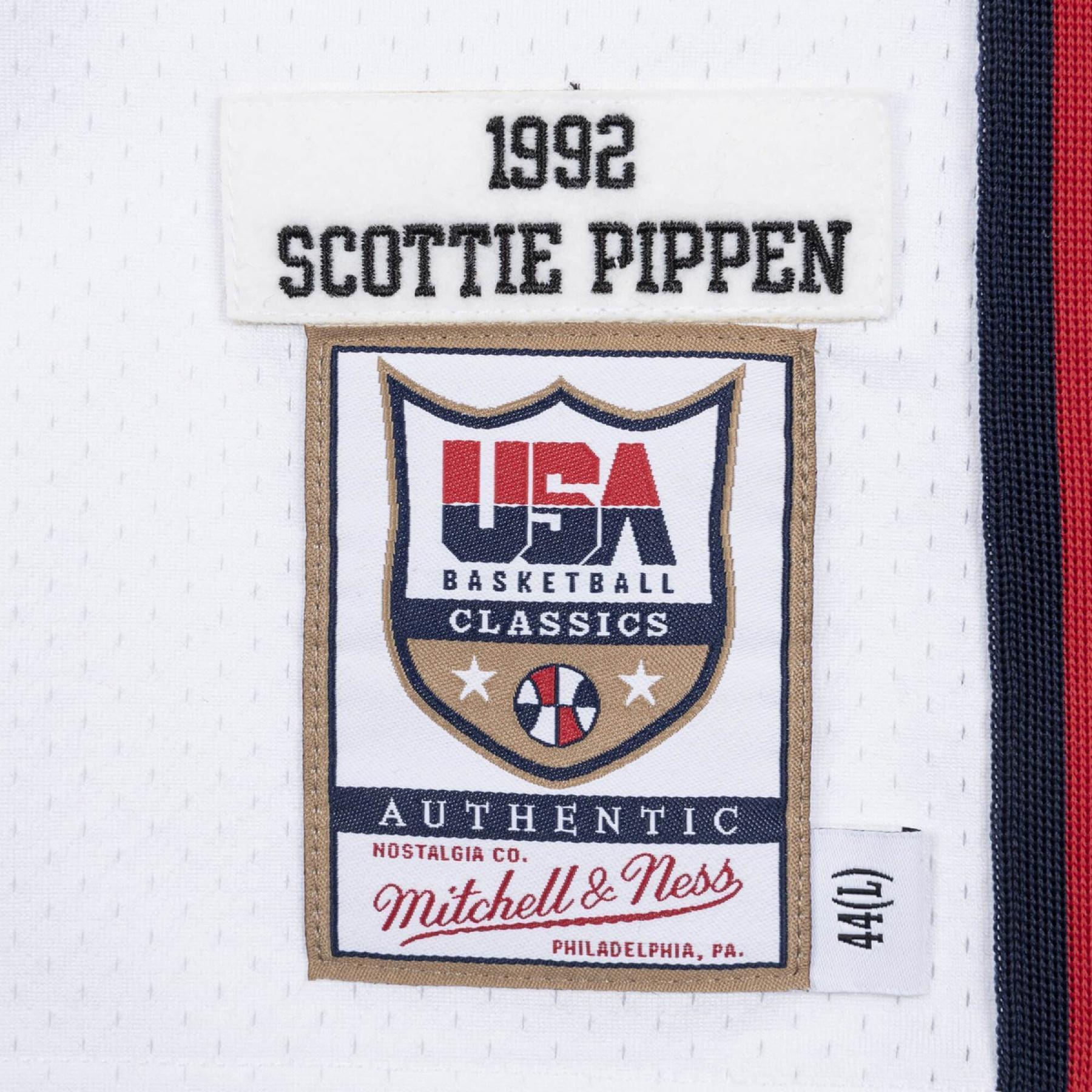 Authentisches Heimtrikot der Mannschaft USA Scottie Pippen 1992