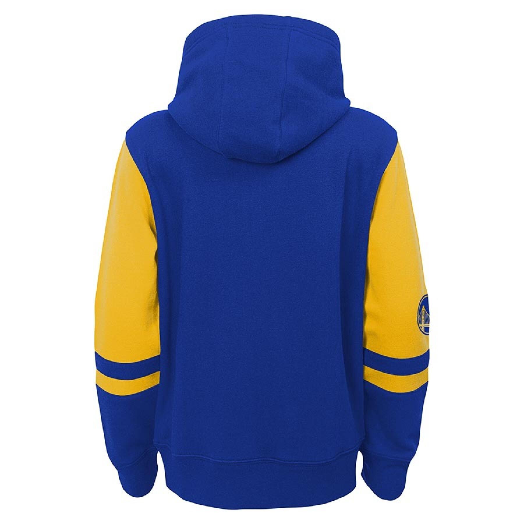 Kinder Kapuzen-Sweatshirt mit Reißverschluss Golden State Warriors Fleece