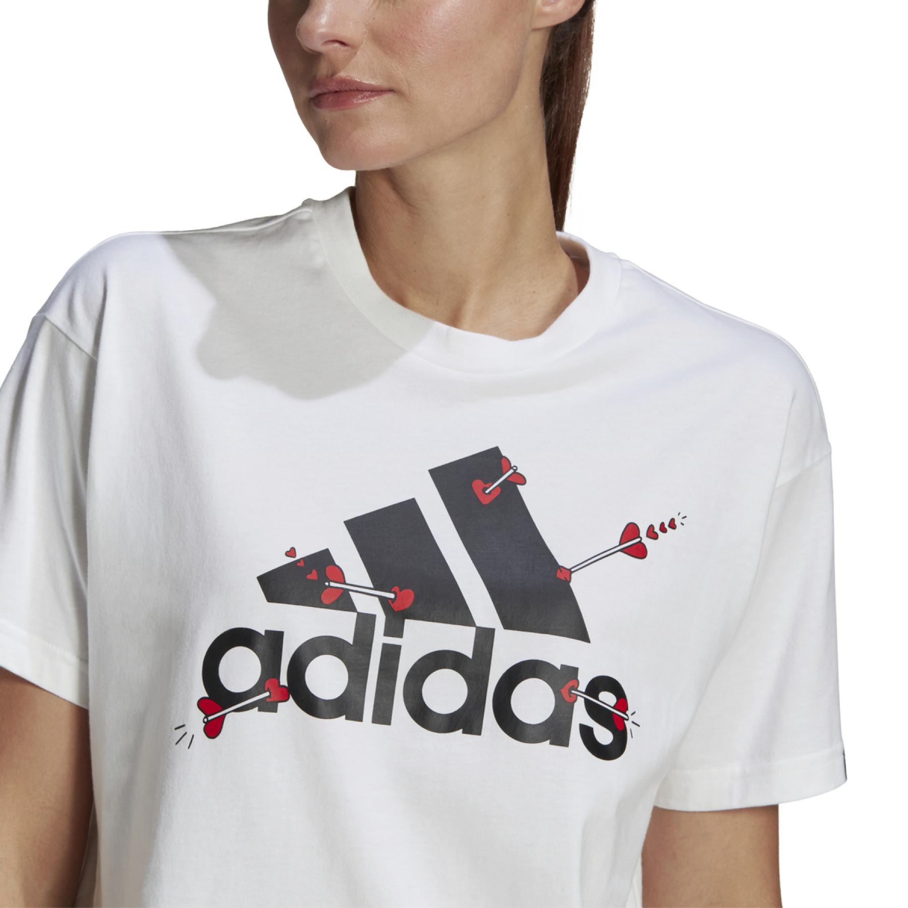 Frauen-T-Shirt adidas Valentine Graphic