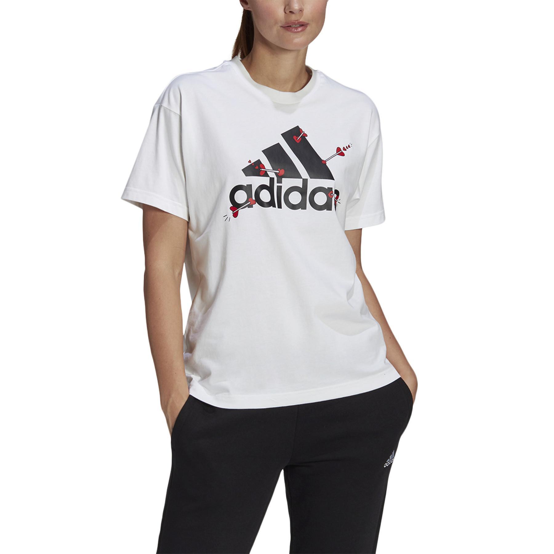 Frauen-T-Shirt adidas Valentine Graphic