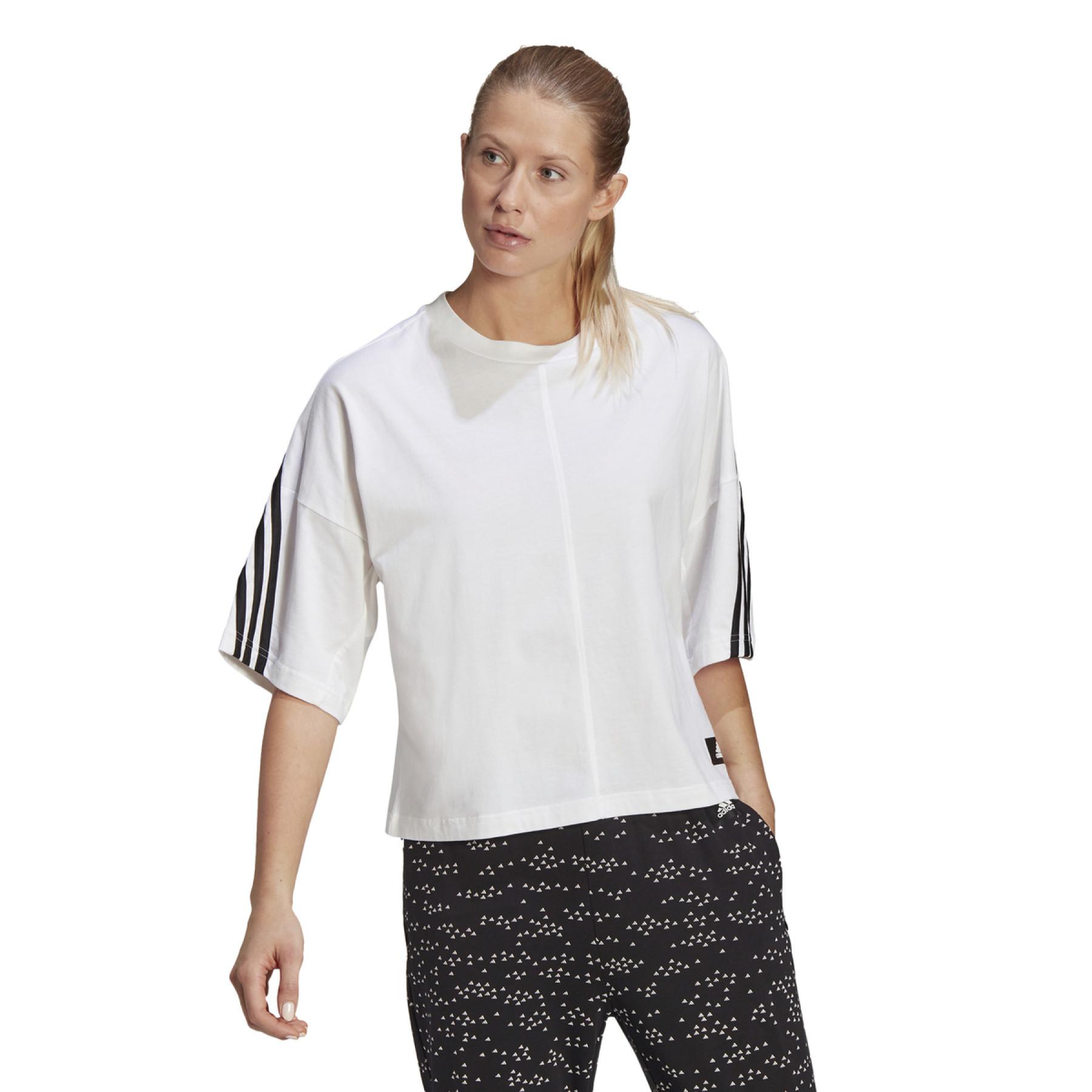 Frauen-T-Shirt adidas Sportswear 3-Bandes Primeblue