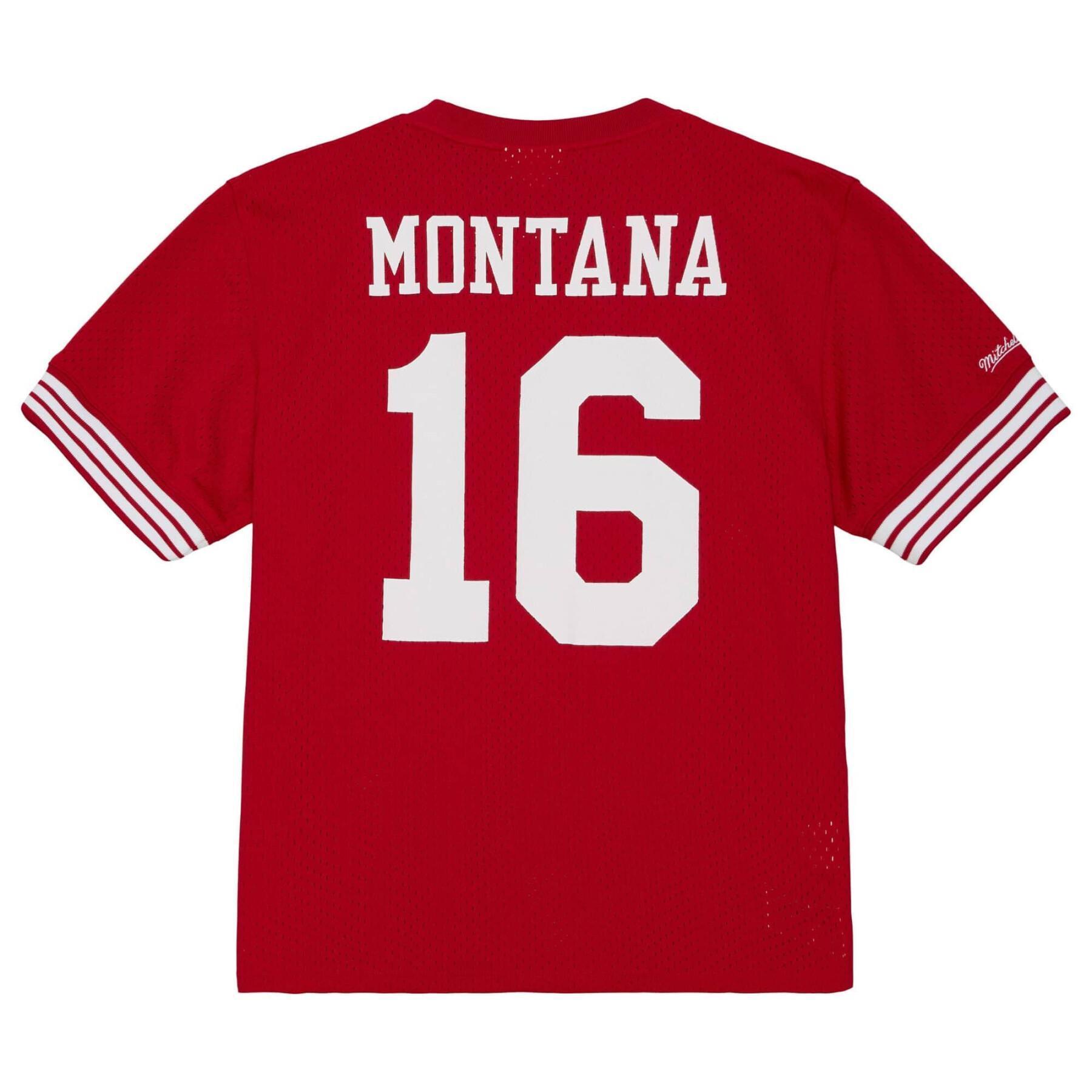 Trikot mit Rundhalsausschnitt San Francisco 49ers NFL N&N 1990 Joe Montana