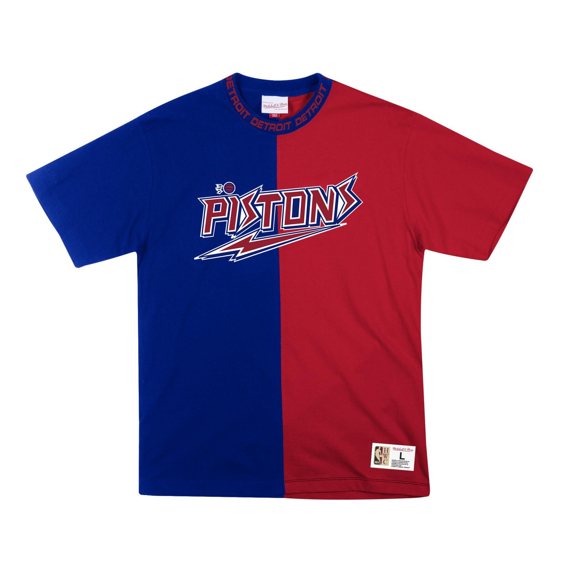 T-shirt Detroit Pistons nba split color