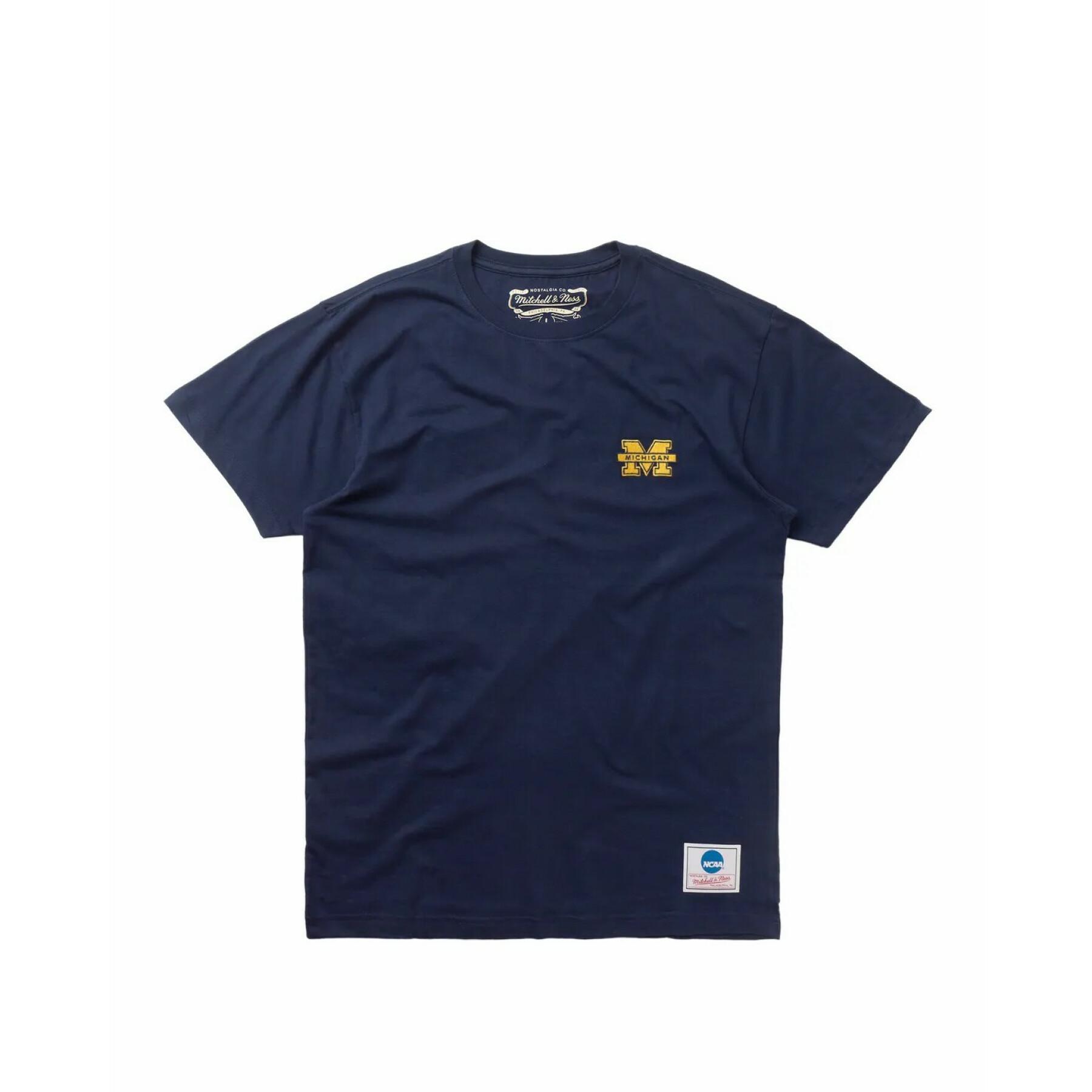 T-shirt universität michigan gesticktes logo