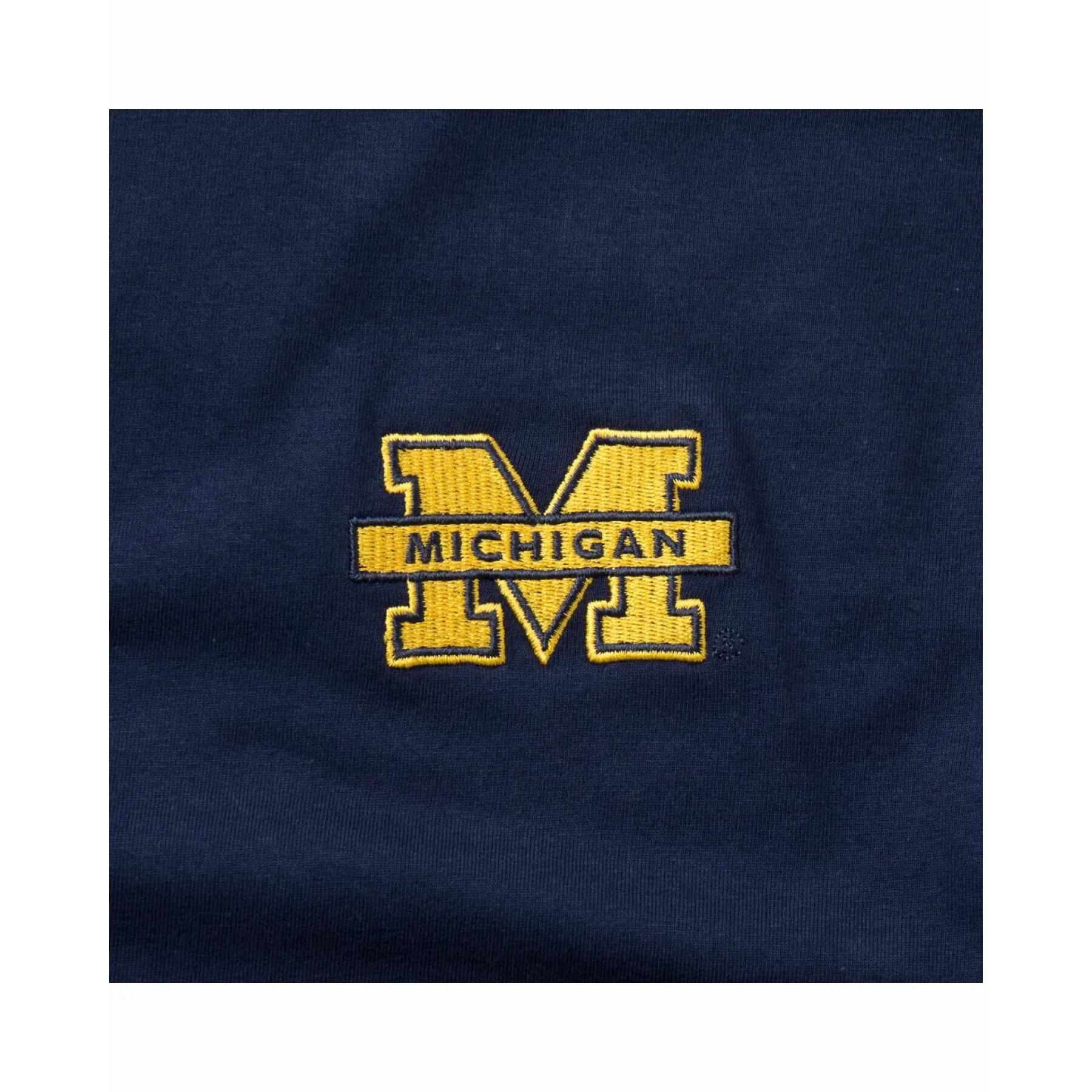 T-shirt universität michigan gesticktes logo