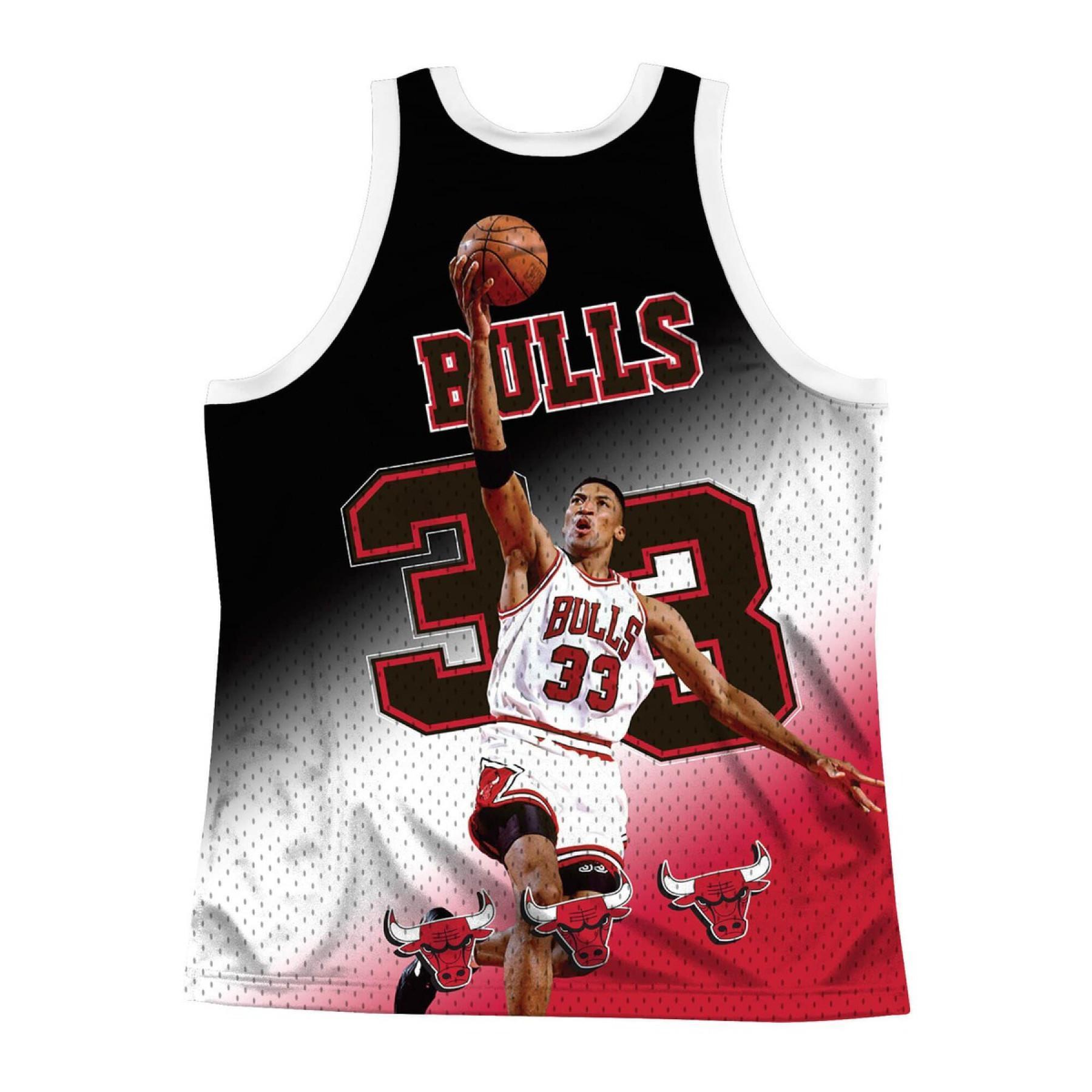 Jersey Chicago Bulls behind the back Scottie Pippen