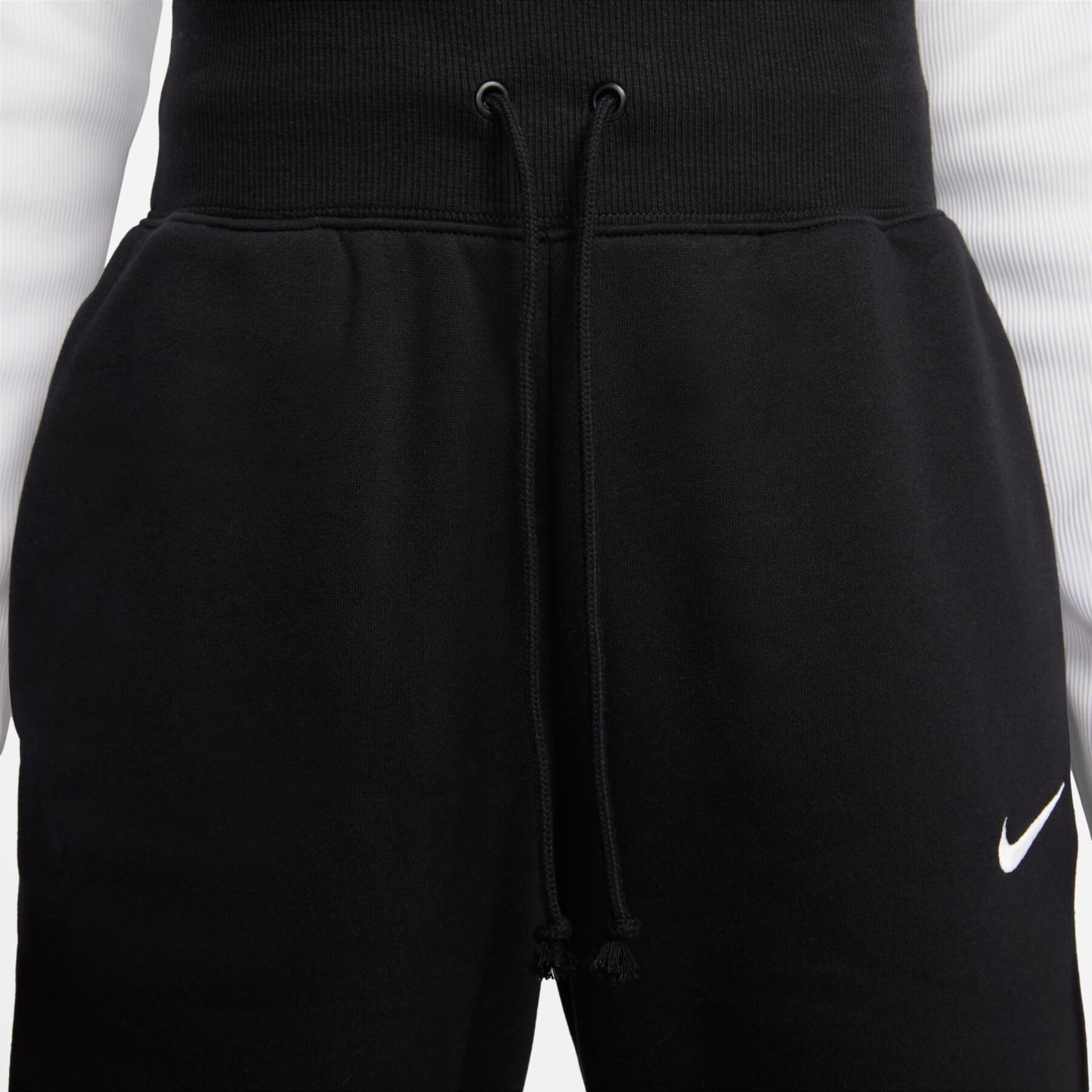 Jogginghose mit breiter Taille, hoch geschnitten, Frau Nike Phoenix Fleece