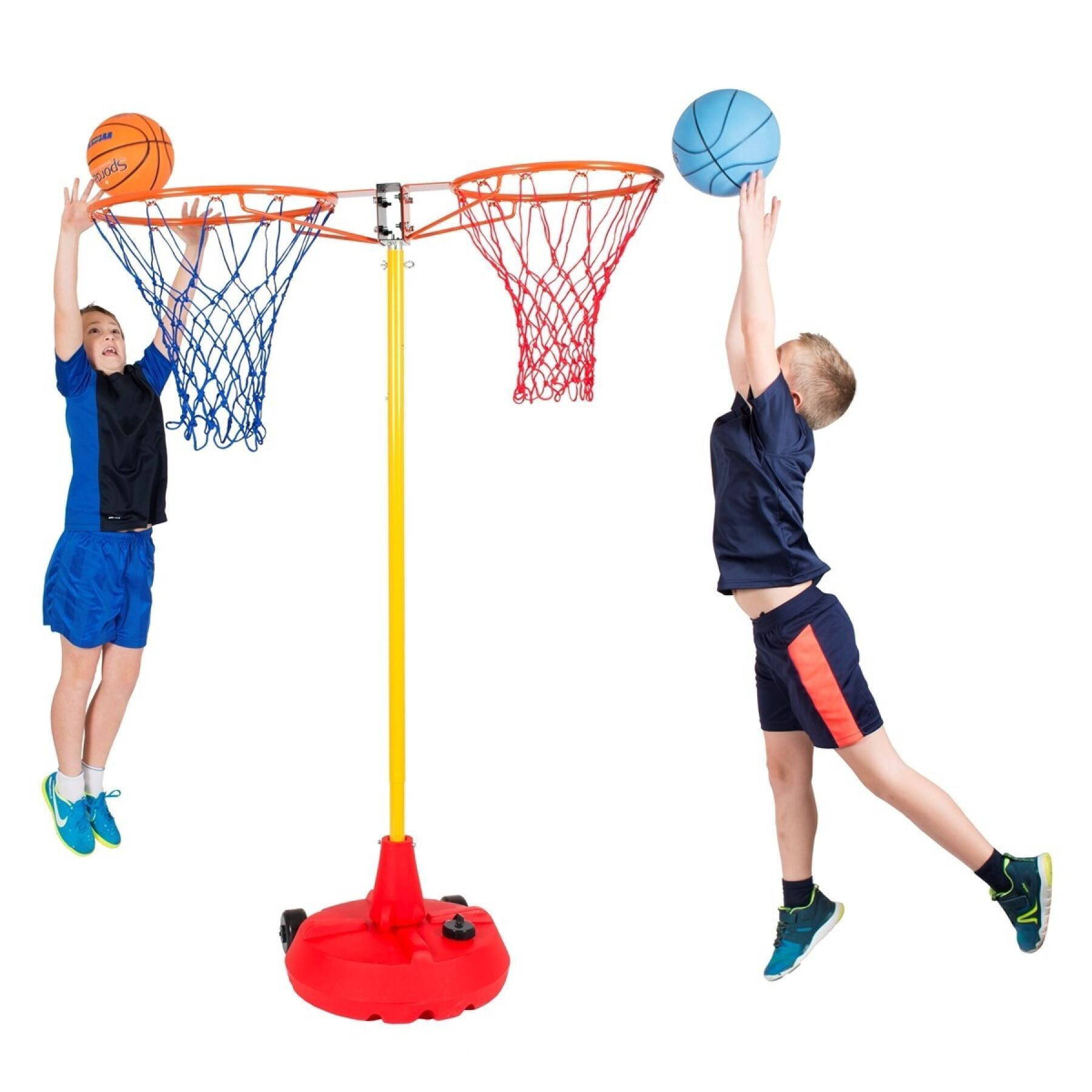 Set mit 2 Basketballkörben-ball Spordas