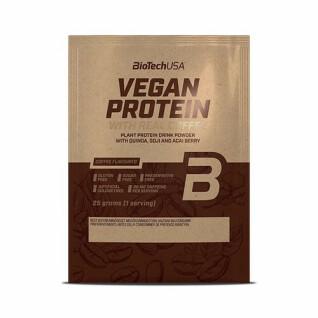 50er Pack Beutel mit veganem Protein Biotech USA - Café - 30g