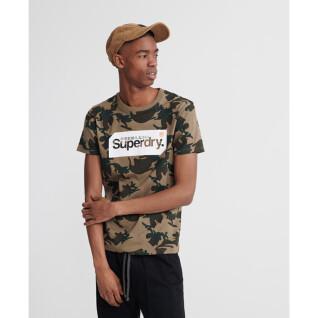 T-Shirt mit Camouflage-Druck auf dem gesamten Kern Logo-Tag Superdry