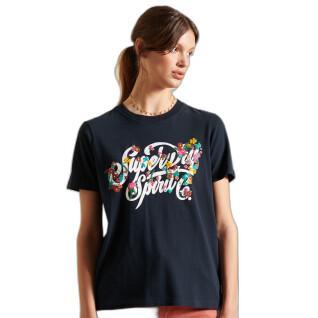 T-Shirt Frau Superdry Script Style
