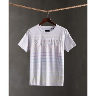Gestreiftes Damen-T-Shirt Superdry Rainbow