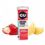 Röhrchen mit 12 Hydratationstabletten Gu Energy fraise/limonade (x8)