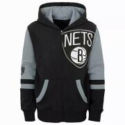 Kinder Kapuzen-Sweatshirt mit Reißverschluss Brooklyn Nets Fleece