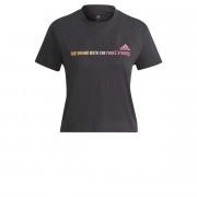 Frauen-T-Shirt adidas Gradient Logo Cropped