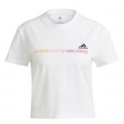 Frauen-T-Shirt adidas Gradient Logo Cropped