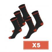 Packung mit 5 Paar dunklen Socken Hummel Elite Indoor Low