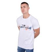 T-Shirt mit Rundhalsausschnitt mit Logo und Farbflecken Project X Paris