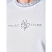 Einfarbiges T-Shirt mit Logo-Streifen Project X Paris